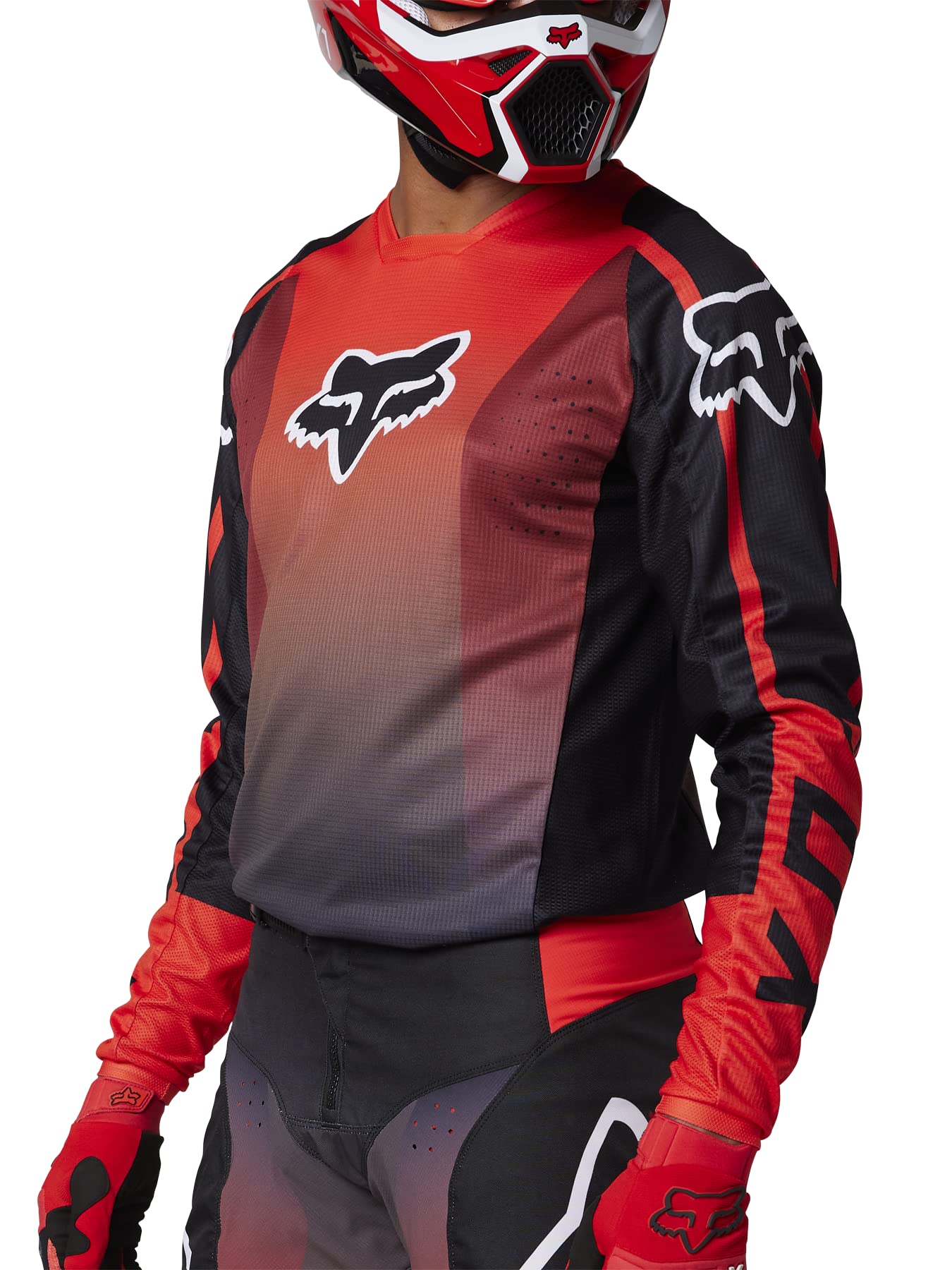 Fox Racing Erkek 180 Leed Motocross forması Jarse,Floresan kırmızı