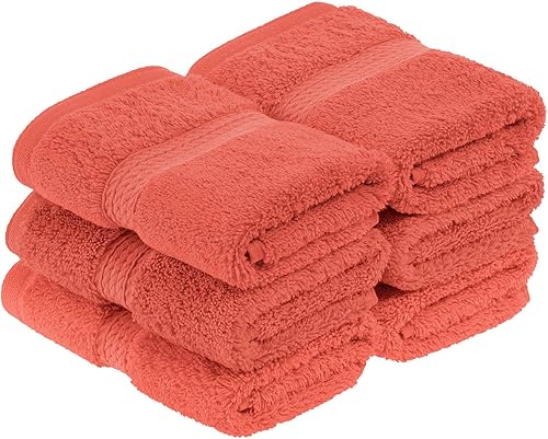 Vista 1194 de SUPERIOR - Juego de toallas de algodón egipcio de 28.22 oz/m², incluye 2 toallas de baño, 2 toallas de mano, 2 toallas para la cara, artículos