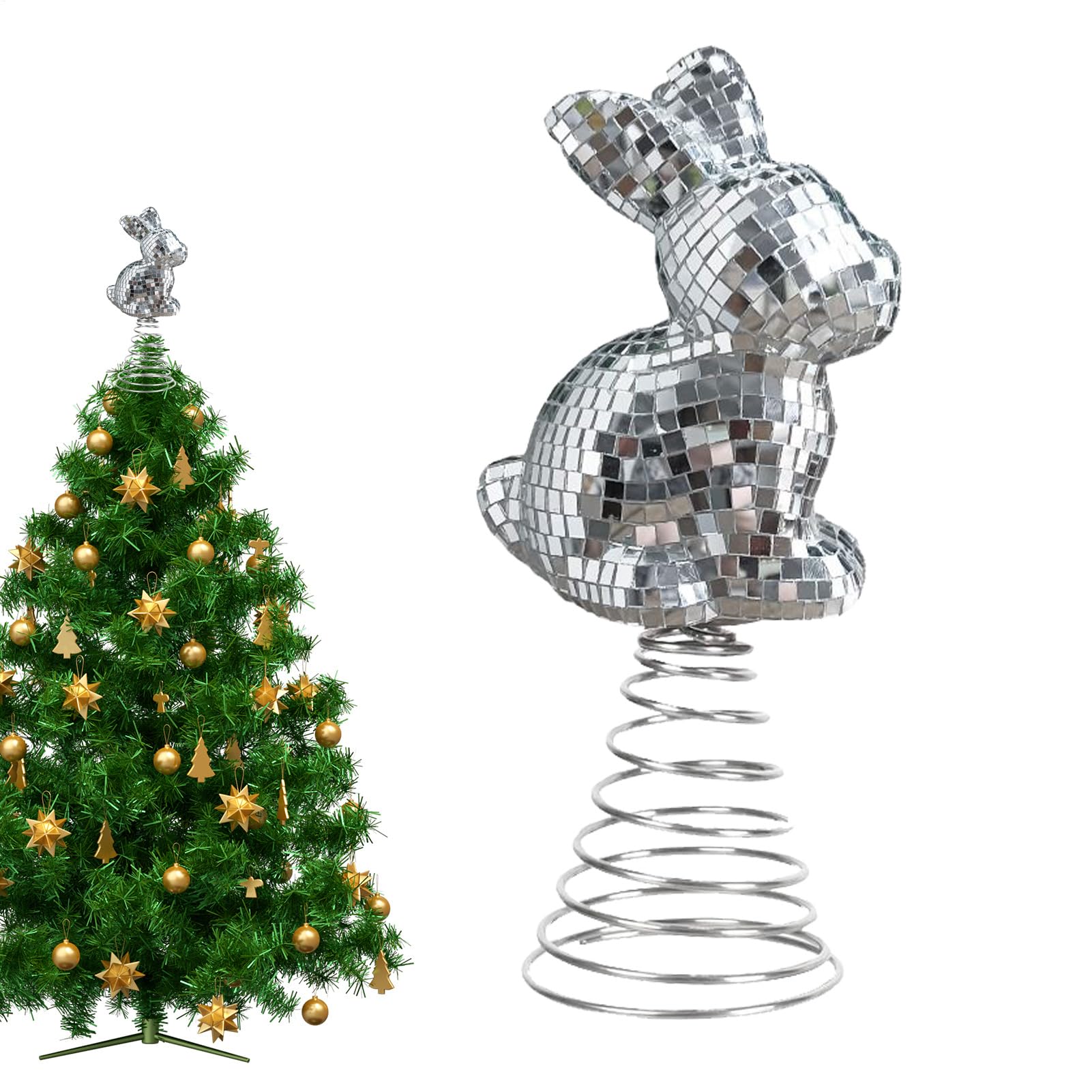 Figurine arbre miroir brillant déco table salon et bureau moderne