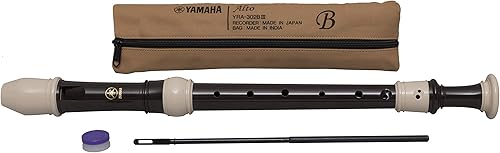 Miniatura 5 de Yamaha YRA-302B Grabadora Alto acabado marrón liso llave de F