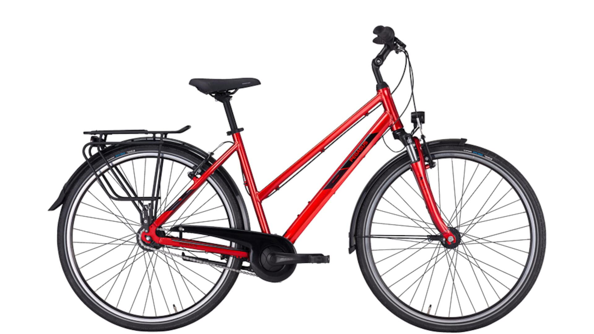 Pegasus Solero SL 8 28 Zoll Trekkingrad 8-Gang Nabenschaltung rot Sport & Freizeit