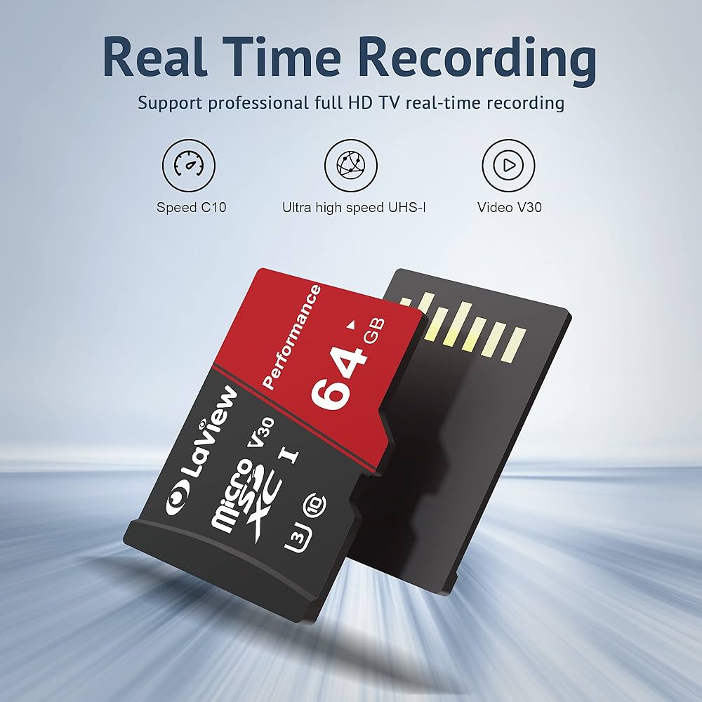 新品未使用 Viewla IPC-08FHD microSDカード64GB付き Amazon.com: LaView 64GB Micro SD Card, Micro SDXC UHS-I