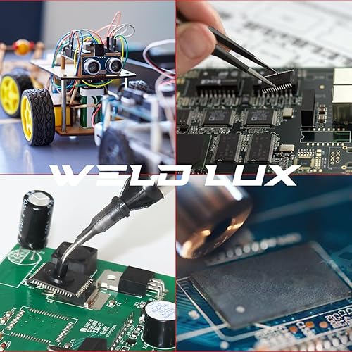 Miniatura 6 de Weld Lux - Estación de soldadura digital, kit de estación de soldador digital de 75 W con control de calor de precisión (392 F a 896 F) y