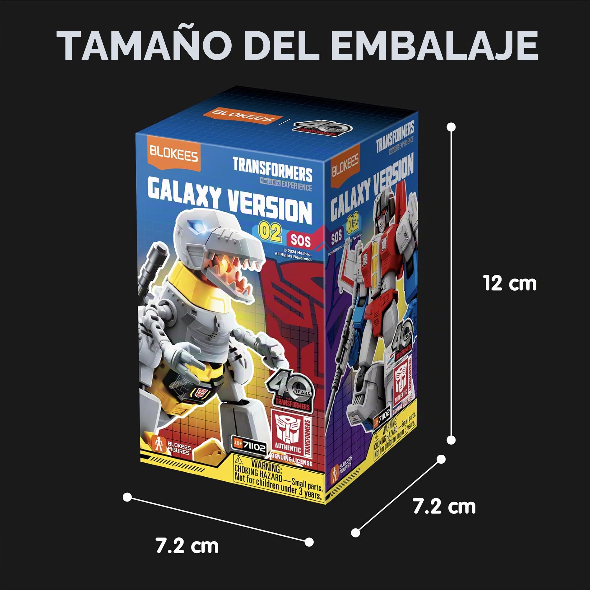 BLOKEES Transformers Figuras - Galaxy Version 02 - Juguetes de Superhéroes, Kit de Modelo para Niños y Adultos