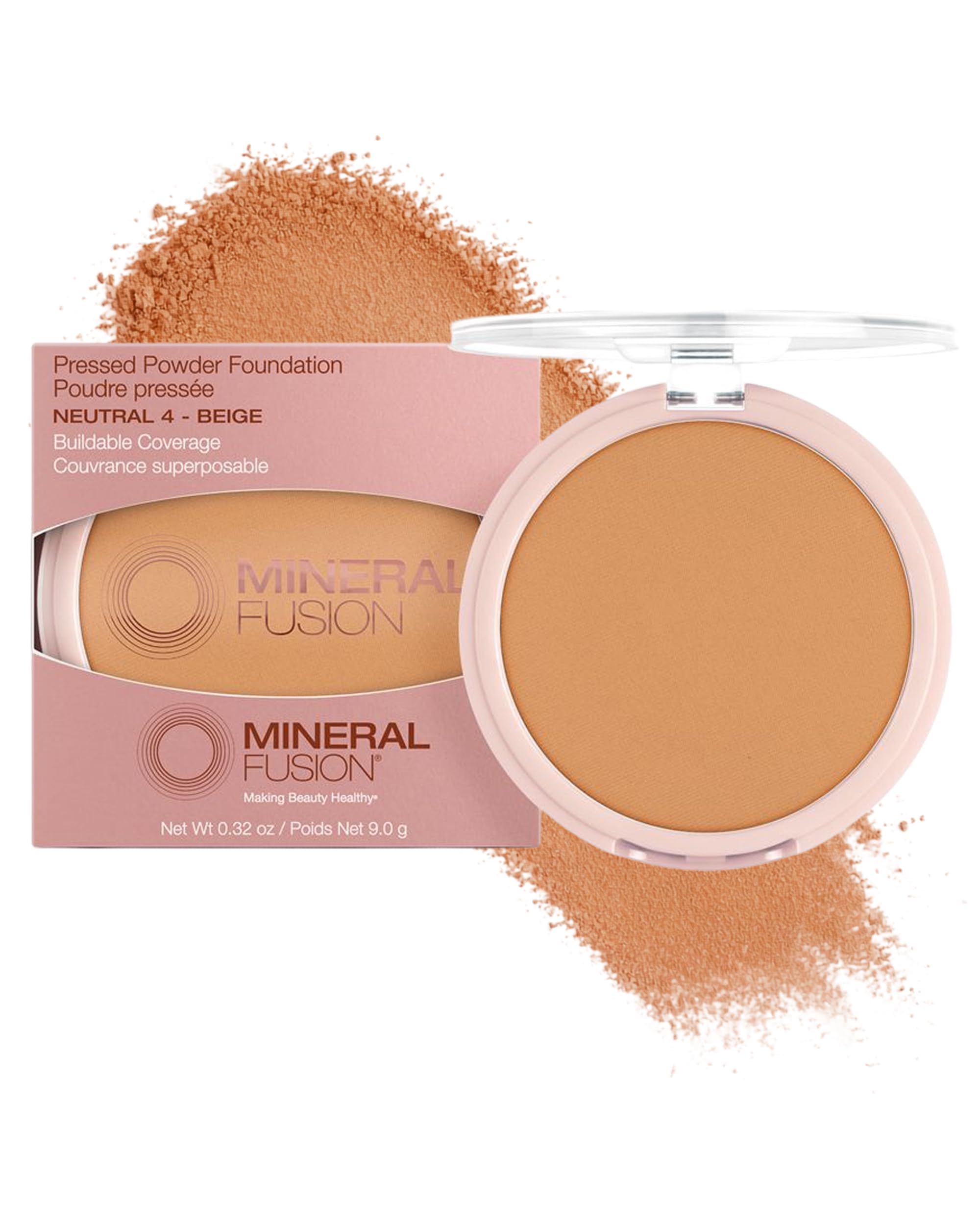 Amazon.com : Mineral Fusion Pressed Powder Foundation, Neutral 4