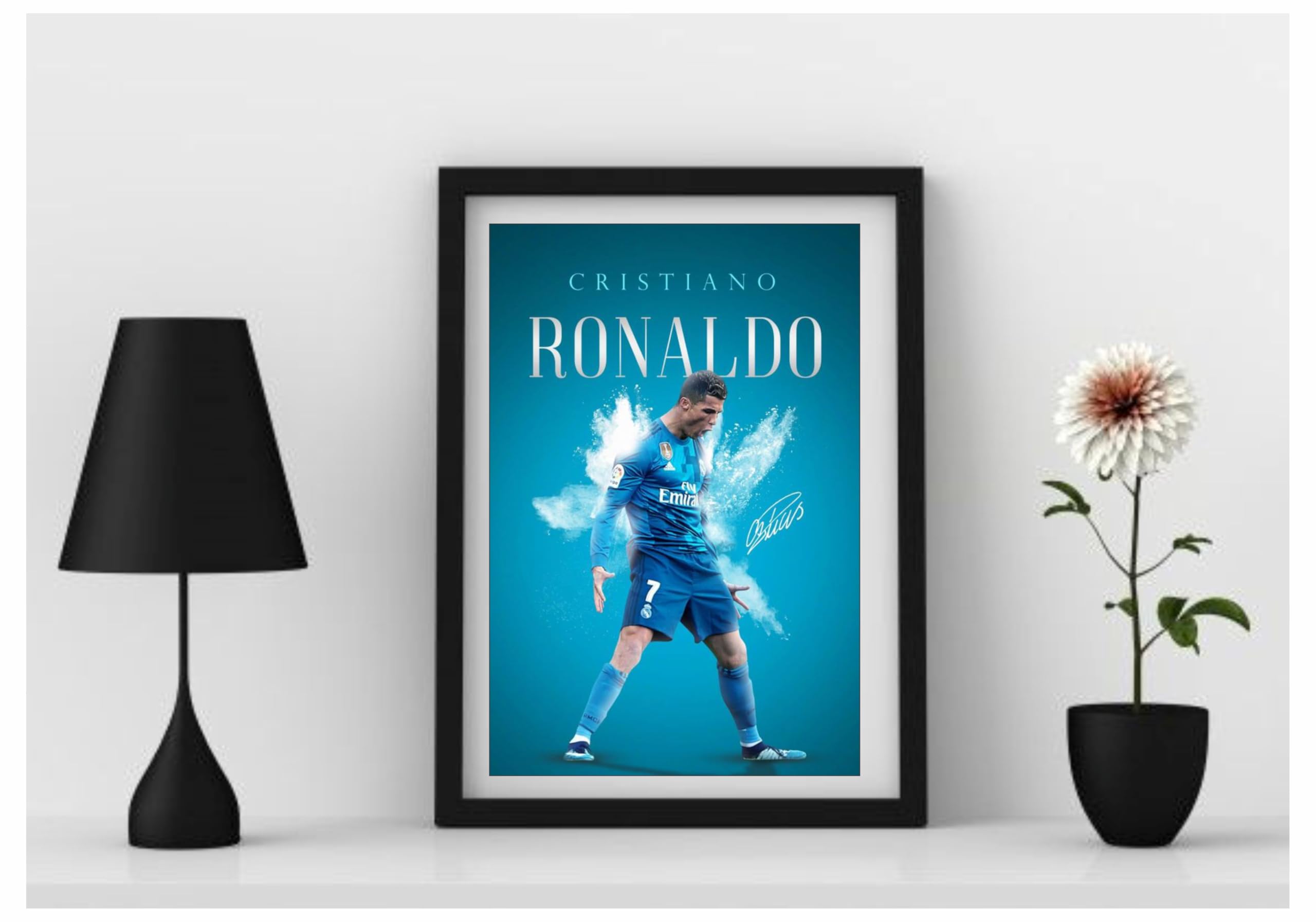 LOBBY ART Motivational Quotes Photo Frame for Home & Office Decor | Inspirational Wall Art Poster | Positive Thinking Quote | Framed Wall Hanging Gift for Men & Women (Cristiano Ronaldo 2) 4