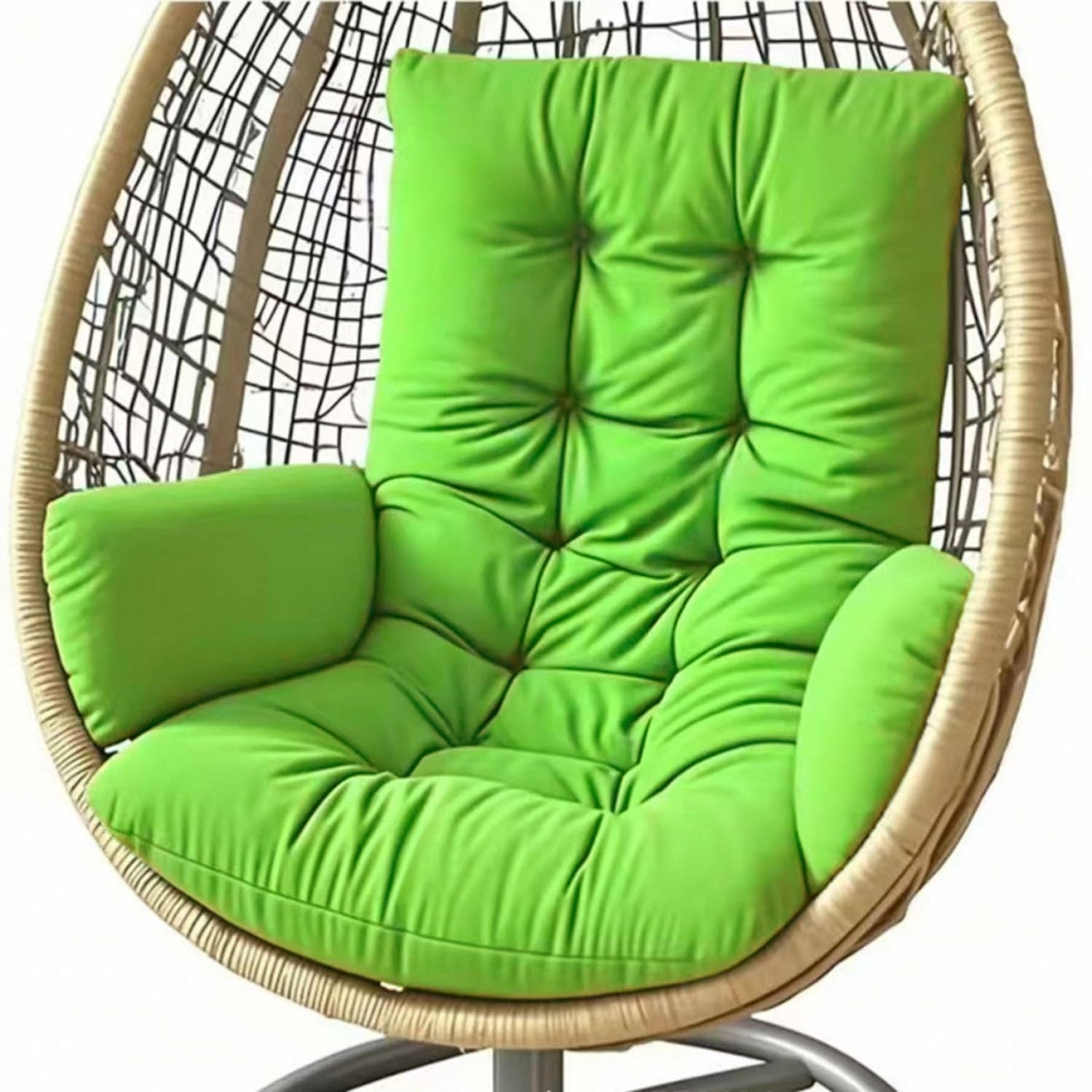 Hängesessel Kissen, Garten Polster, Auflage für Hängeschaukel, Hängekorb Sitzkissen, Waschbar Schaukelstuhl Sitzkissen Hängestuhl Sitzauflage(Apple Green)