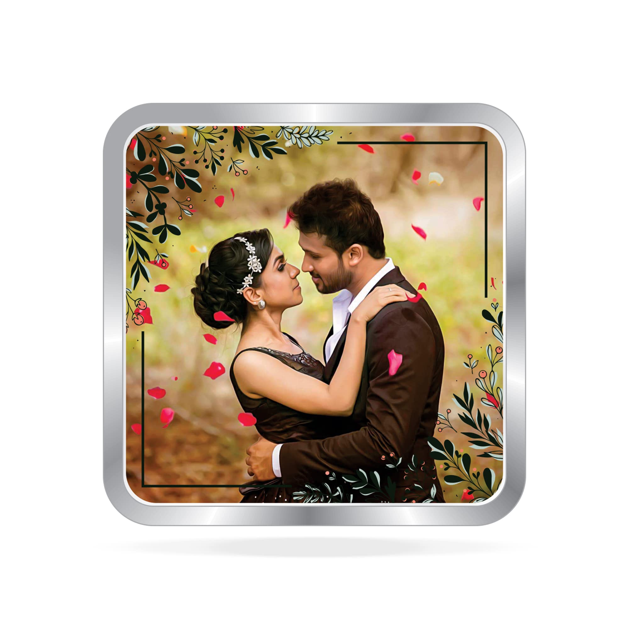 Precious Moments BIS Hallmarked Personalised Newly Married Silver Square Coin 10 Gram 999 Pure (B09SZG5C1P) Amazon Price History, Amazon Price Tracker