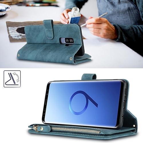 Miniatura 3 de Havaya Funda cruzada para Samsung Galaxy S9 Plus con correa para mujer con tarjetero para Galaxy S9 + Plus, con cremallera, con ranura para tarjeta