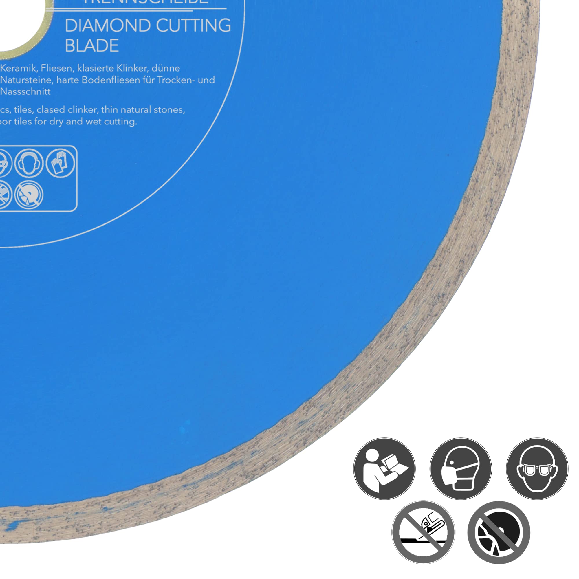 PRODIAMANT Diamond Disc Tile Professional 350mm X 30/25.4mm F702 ProRim No Breakout On Glazed Tile Porcelain Stoneware Ceramic And Natural Stone