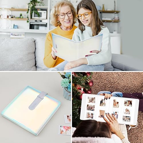 Miniatura 8 de Álbum de fotos de 360 bolsillos para cámara instantánea Fujifilm Instax Mini 12 11 9 40 90 8 Evo LiPlay, cubierta de cuero, álbum de fotos de 2 x 3