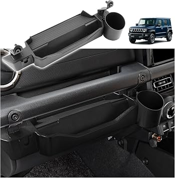 Suzuki Jimny Nomad Jimny JC74 Drink Holder Addition Center Console Storage Tray Jimny JC74 Console Box Vehicle-Specific Design Jimny Nomad Accessory JC74 Interior Parts Easy Installation