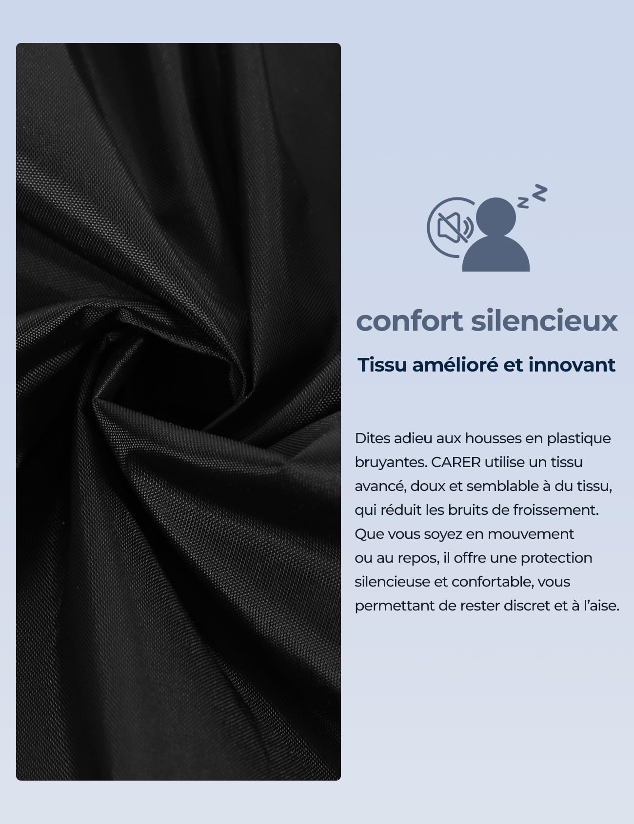 Carer Lot de 3 Culottes de Protection Incontinence Imperméables Adulte Style Boxer Couvre-Couche Silencieuses Anti-Fuite Lavables Ouvertures de Jambes Réglables Culotte Plastique Unisexe Noir L
