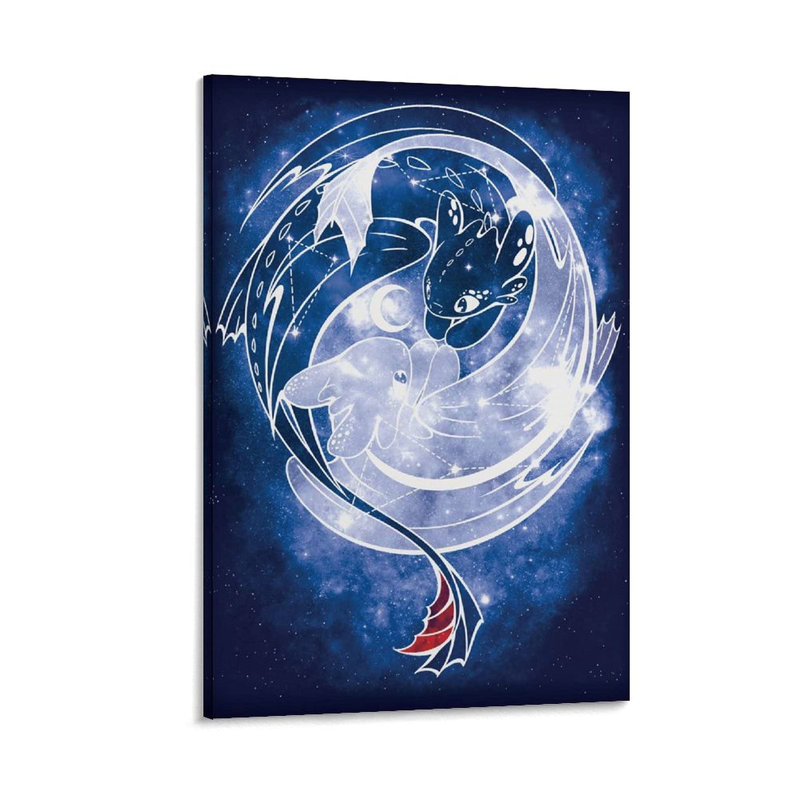 Atmosphere Elektryczne niebieskie plakaty do pokoju płótno sztuka plakat i sztuka ścienna obraz druk nowoczesna rodzina sypialnia dekoracje plakaty 16 × 24 cale (40 × 60 cm)