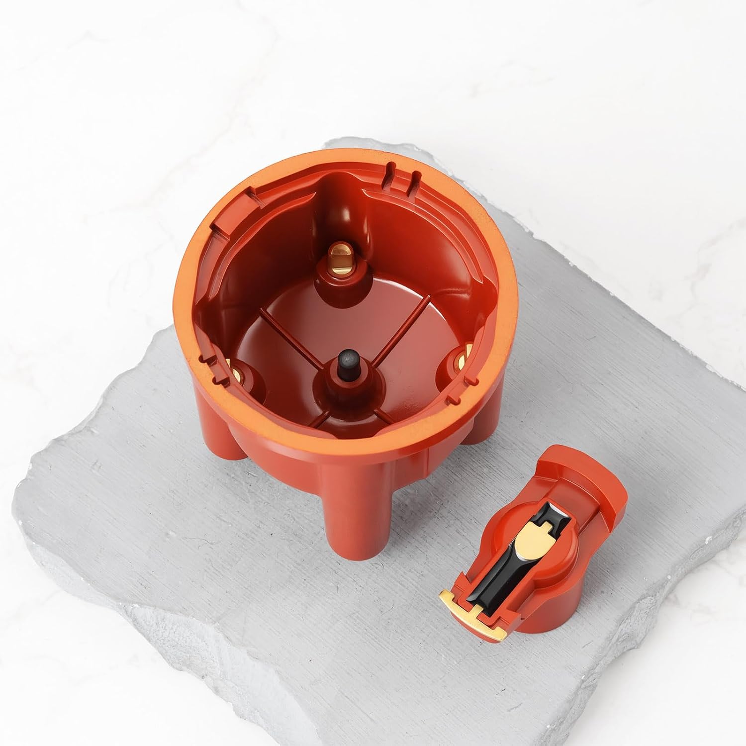 SING F LTD Car Push-in Distributor Cap Rotor 1235522056 1235522193 Compatible with Volkswagen Rabbit GTI 1.6-1.8