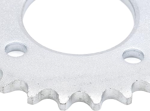 Miniatura 8 de Buachois 4 agujeros 25 dientes 420 piñón trasero diámetro interior 1.890 in rueda de cadena trasera de acero piñón para bicicleta eléctrica kart