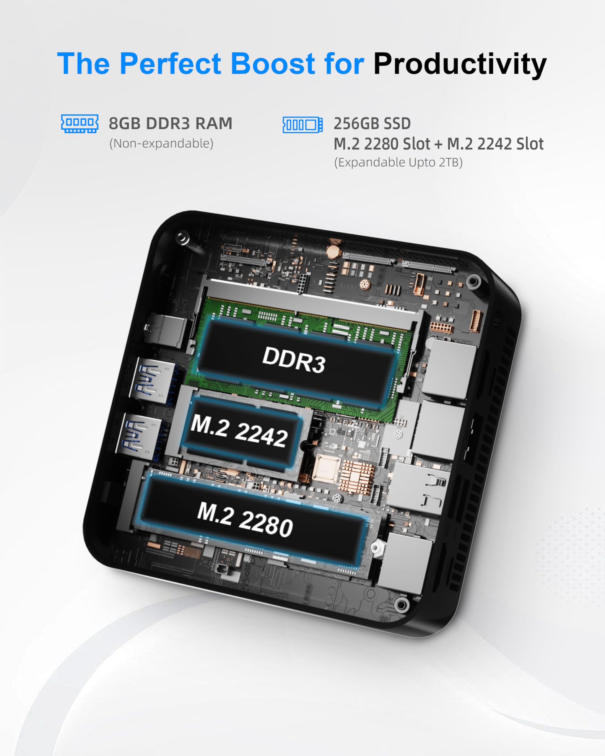 Amazon.com: Mini PC, Intel N3150 Processor (4C/4T, Up to 2.08GHz