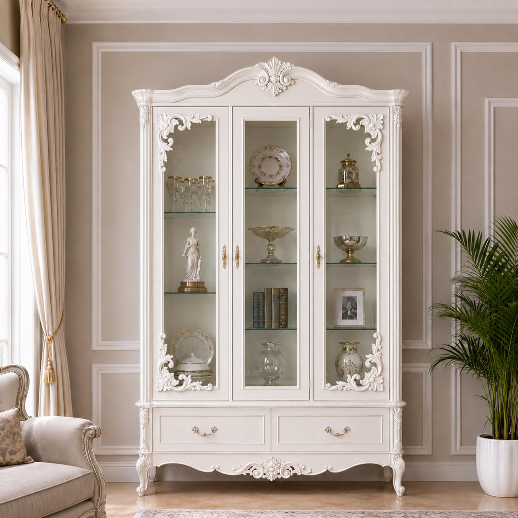 4 PCS Angolari Decorativi per Pareti E Soffitti in PU Modanature Angolari 3D con Decorazioni Floreali Profili Decorativi Verniciabili per Cornici E Angoli Elegante Finitura