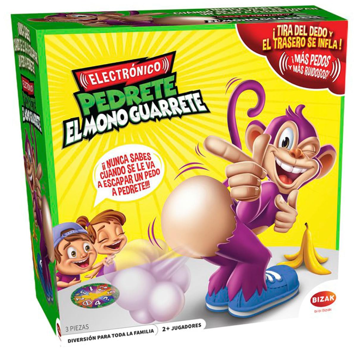 Bizak Juego Pedrete el Mono Guarrete, Multicolor, Única