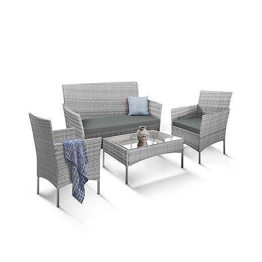 KEPLIN 4-Piece Rattan Set