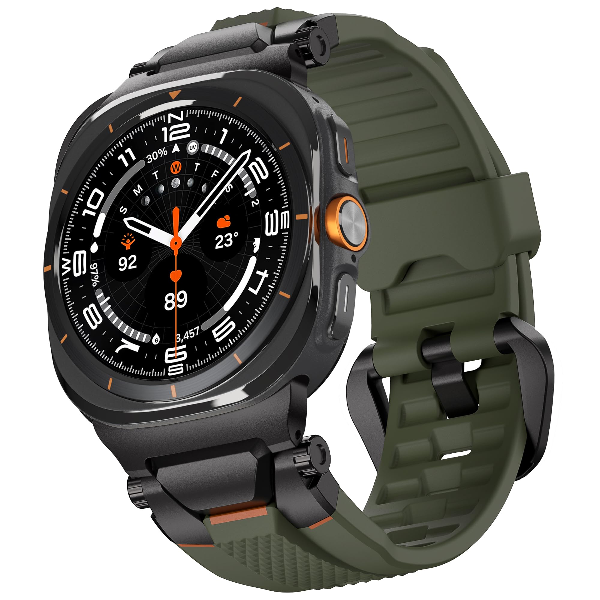 ULTIMAL Correa para Samsung Galaxy Watch Ultra 47 mm (2025/2024) compatible con Samsung Watch Pulseras Hombres Brazalete Deportivo Reloj Resistente Premium Metal