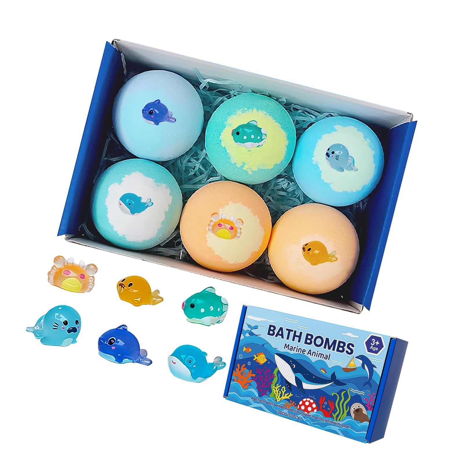 EXQIOUR Foaming Wash Ball for Boys and Girls Includes Hidden Surprise Makes Bath Time Exciting and Fun Kids Bath Dolls Surprise
