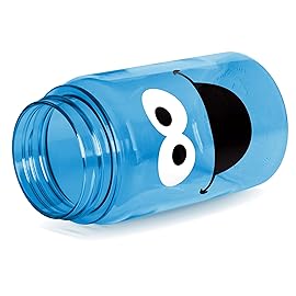 Simple Modern Sesame Street Cookie Monster Kids Water Bottle Plastic BPA-Free Tritan Cup with Leak Proof Straw Lid | Reusable and Durable for Toddlers, Boys | Summit Collection | 12oz