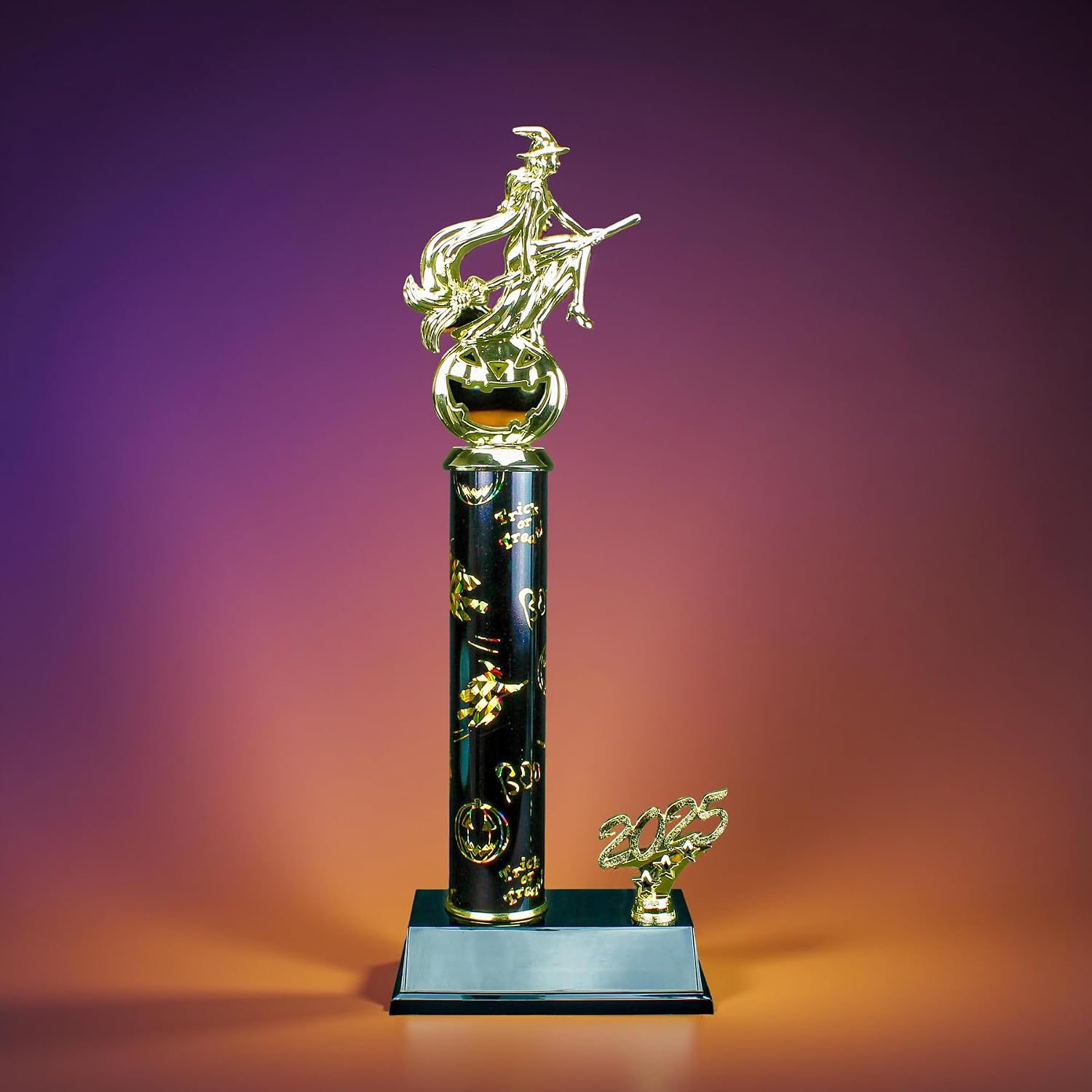Halloween Trophy - Custom Engraved Halloween Column Award - 2025 Edition