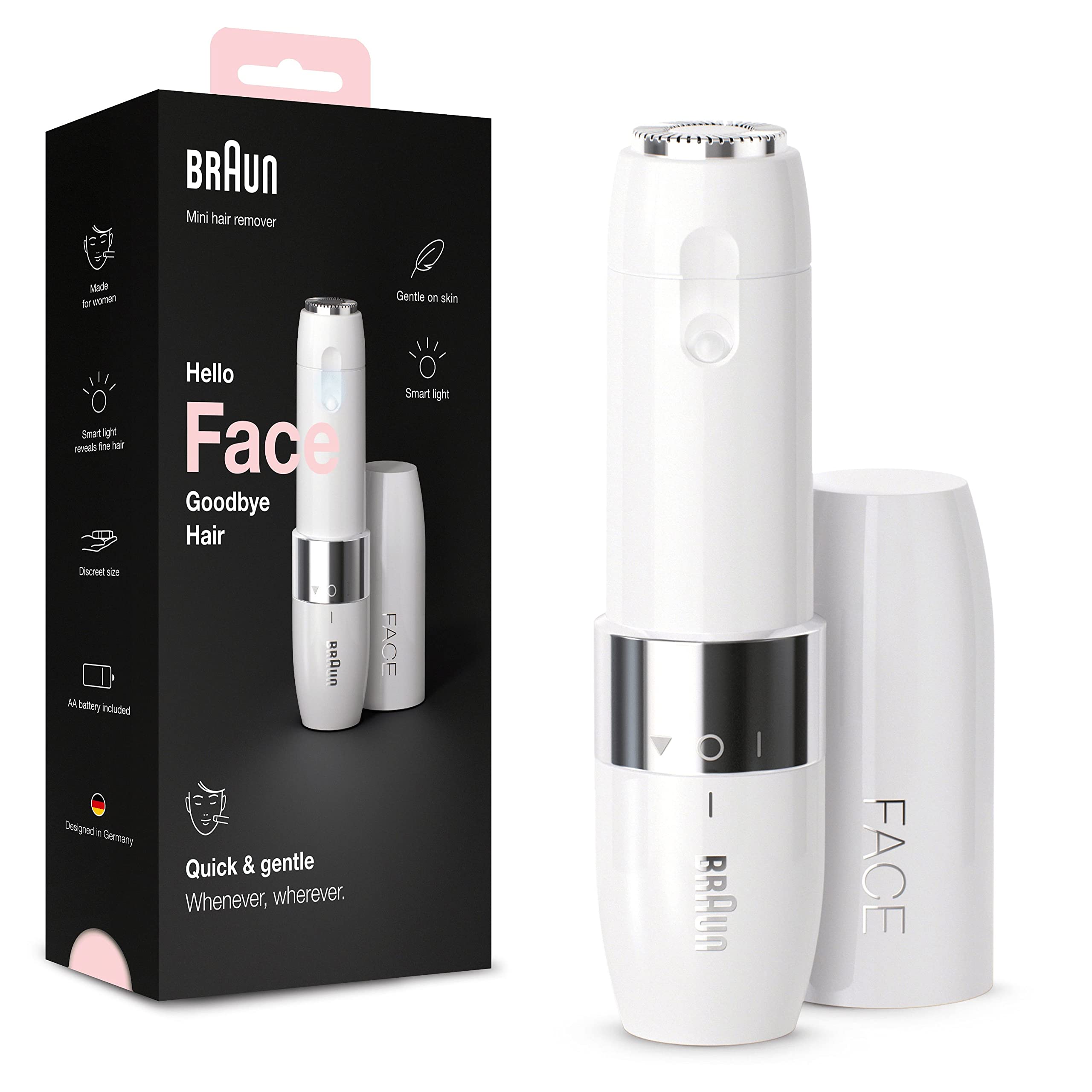 Rasoir Électrique Visage Femme Braun Face Mini FS1000 - Précision et Portabilité