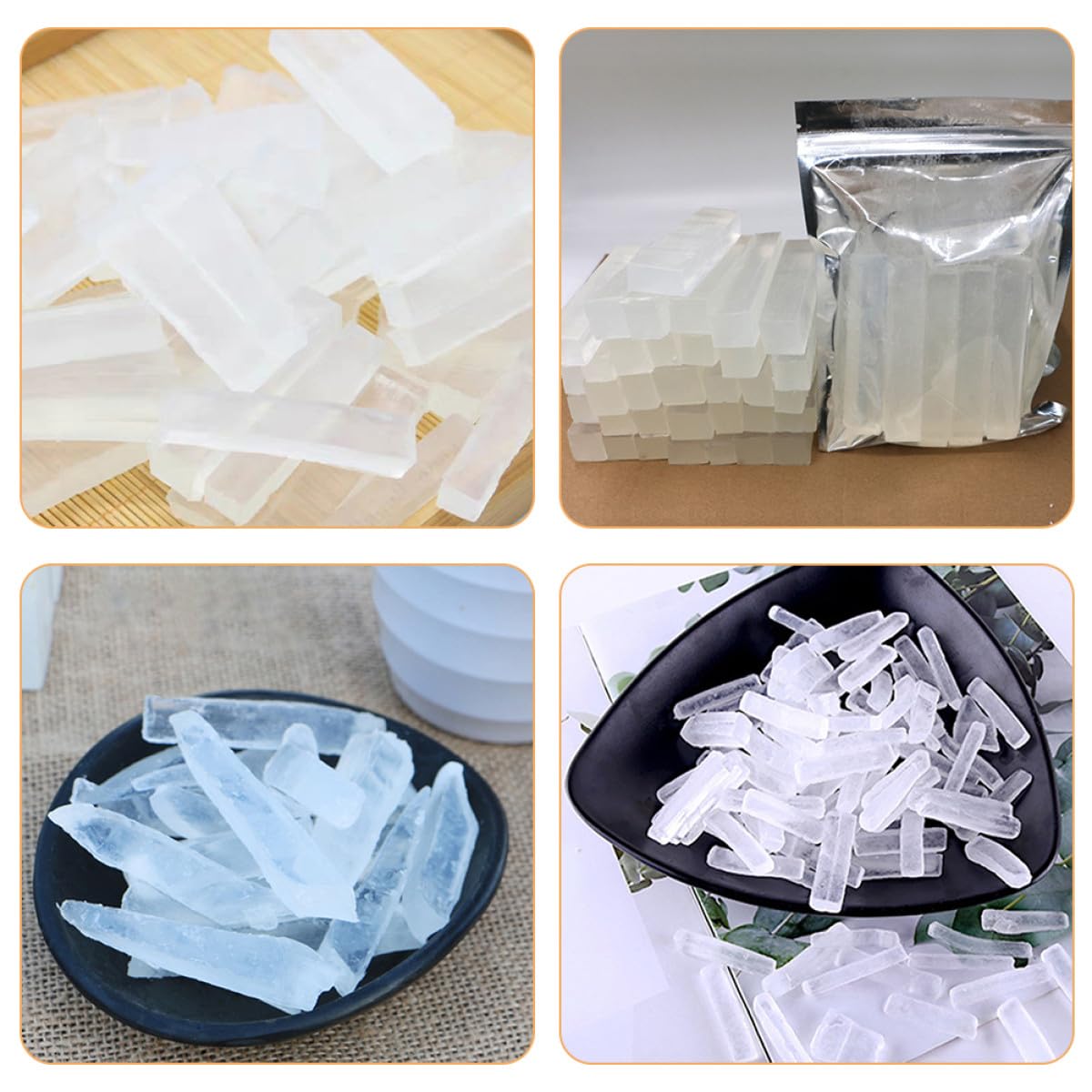 Gadpiparty Base di Sapone Naturale Trasparente per Fai da Te Schiuma Ricca e Pulizia Profonda, Confezione da 3 Borse per Uso Bagno e Tutta la Famiglia