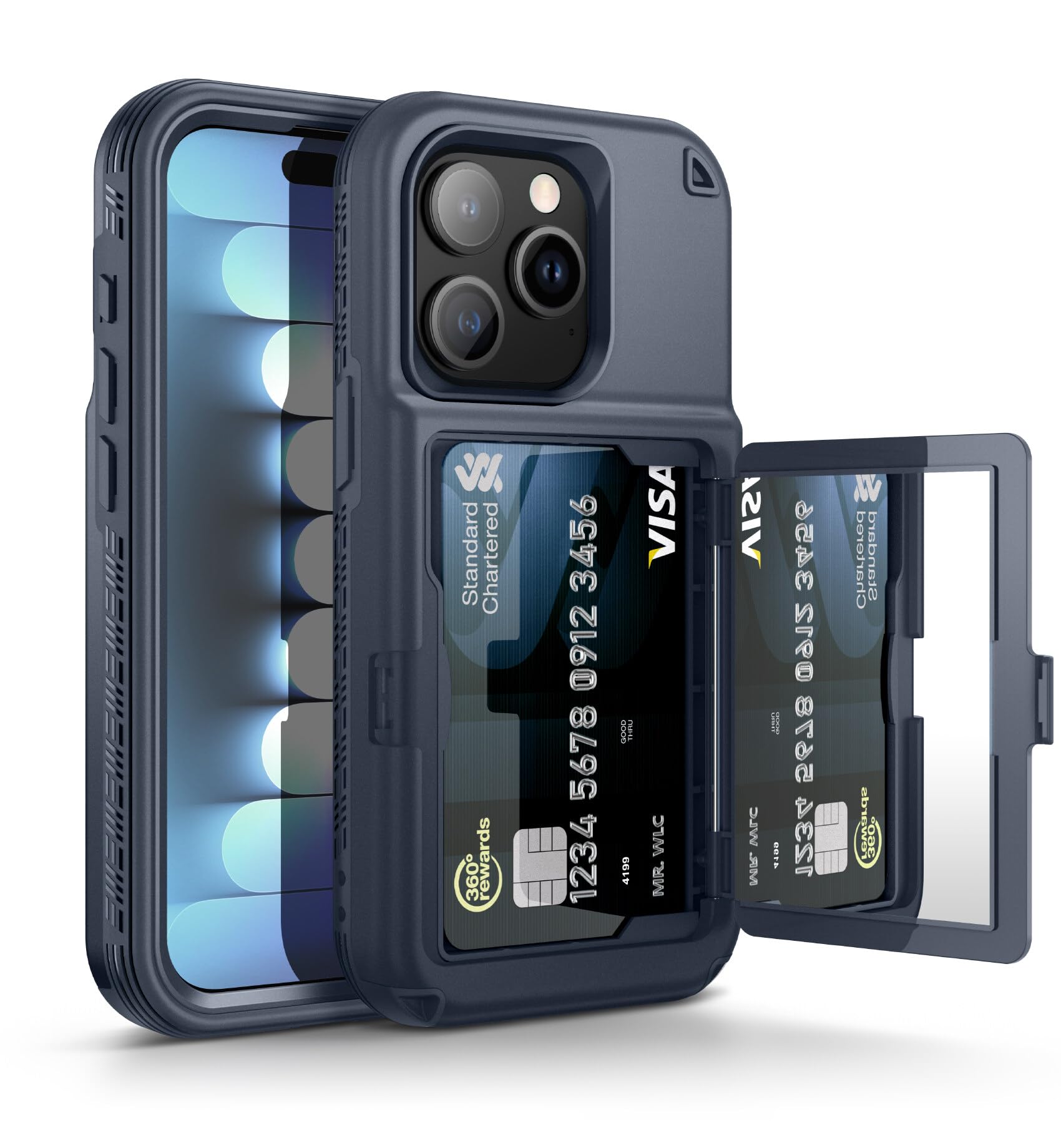 iPhone15ProMax512GBおまけケース&airpods4 A3050 Amazon.com: WeLoveCase for iPhone 15 Pro Wallet Case with Card
