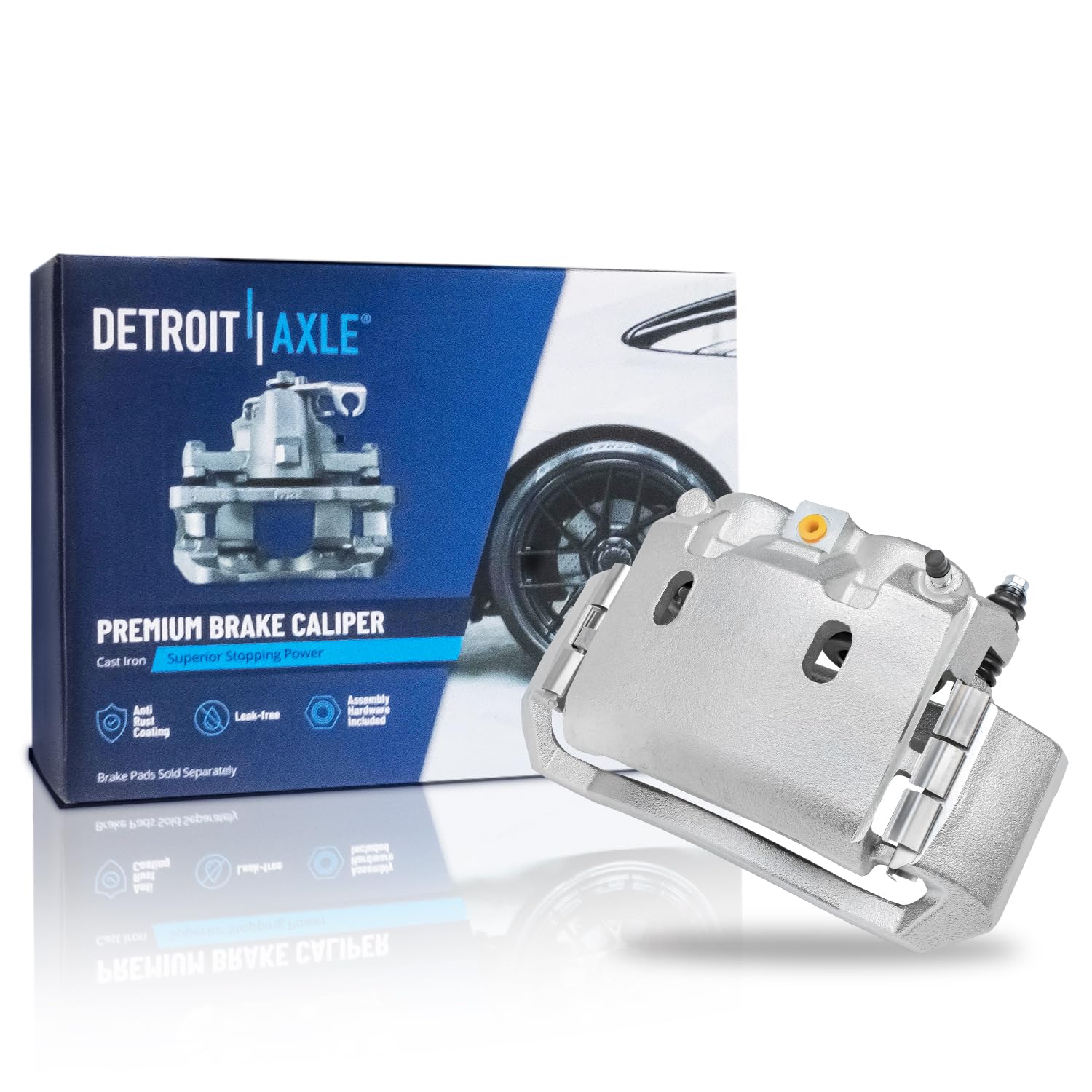 Detroit Axle - Front Right Brake Caliper with Bracket For Dodge Ram 1500
