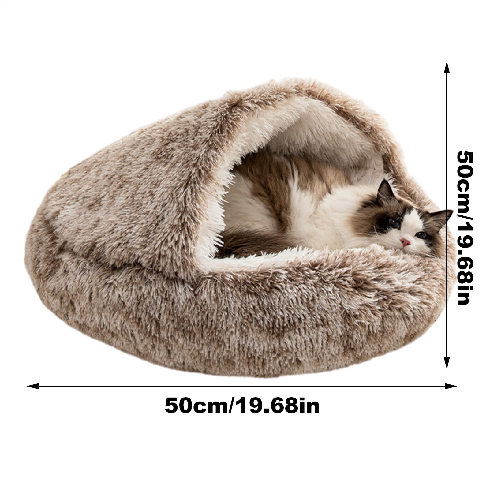 Cat Bed Round - Cat Bed Cave Cappone | Kennel Plüsch weich warm