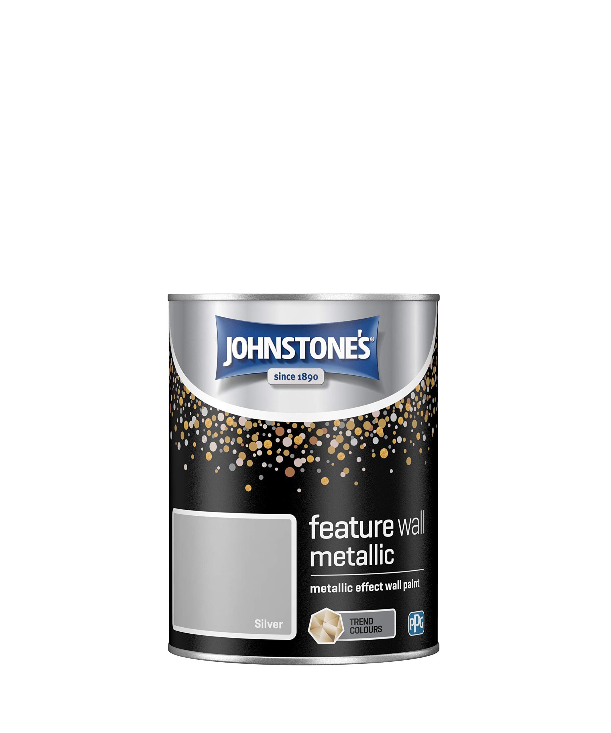 Johnstone's Feature Wall Metallics Paint Silver 1.25L Amazon.co.uk