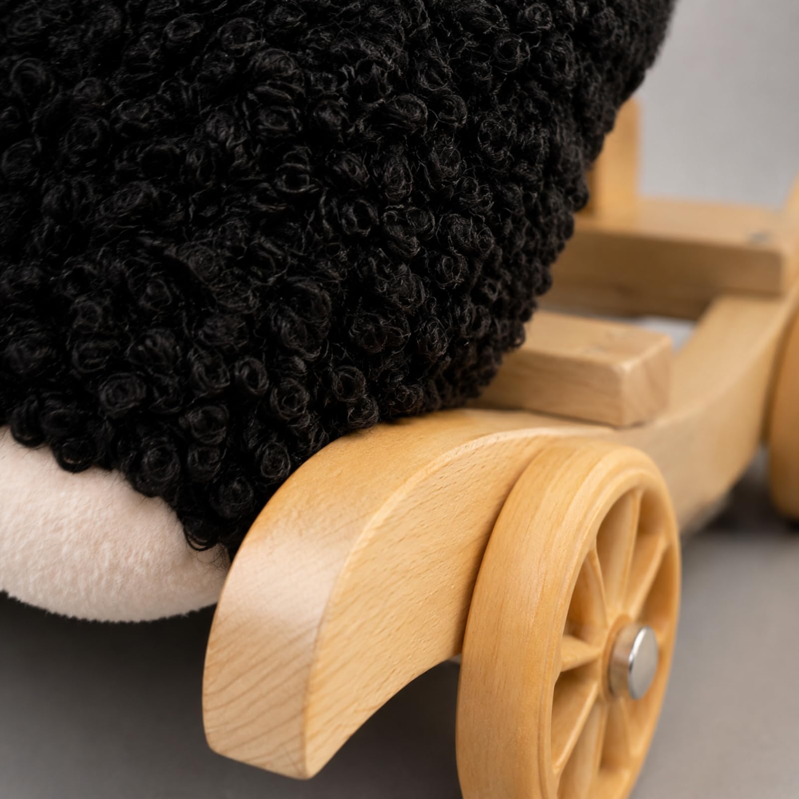 Gralara Pecora a in Peluche Imbottito a in Peluche Robusto Giocattolo Cavalcabile per Bambini Piccoli