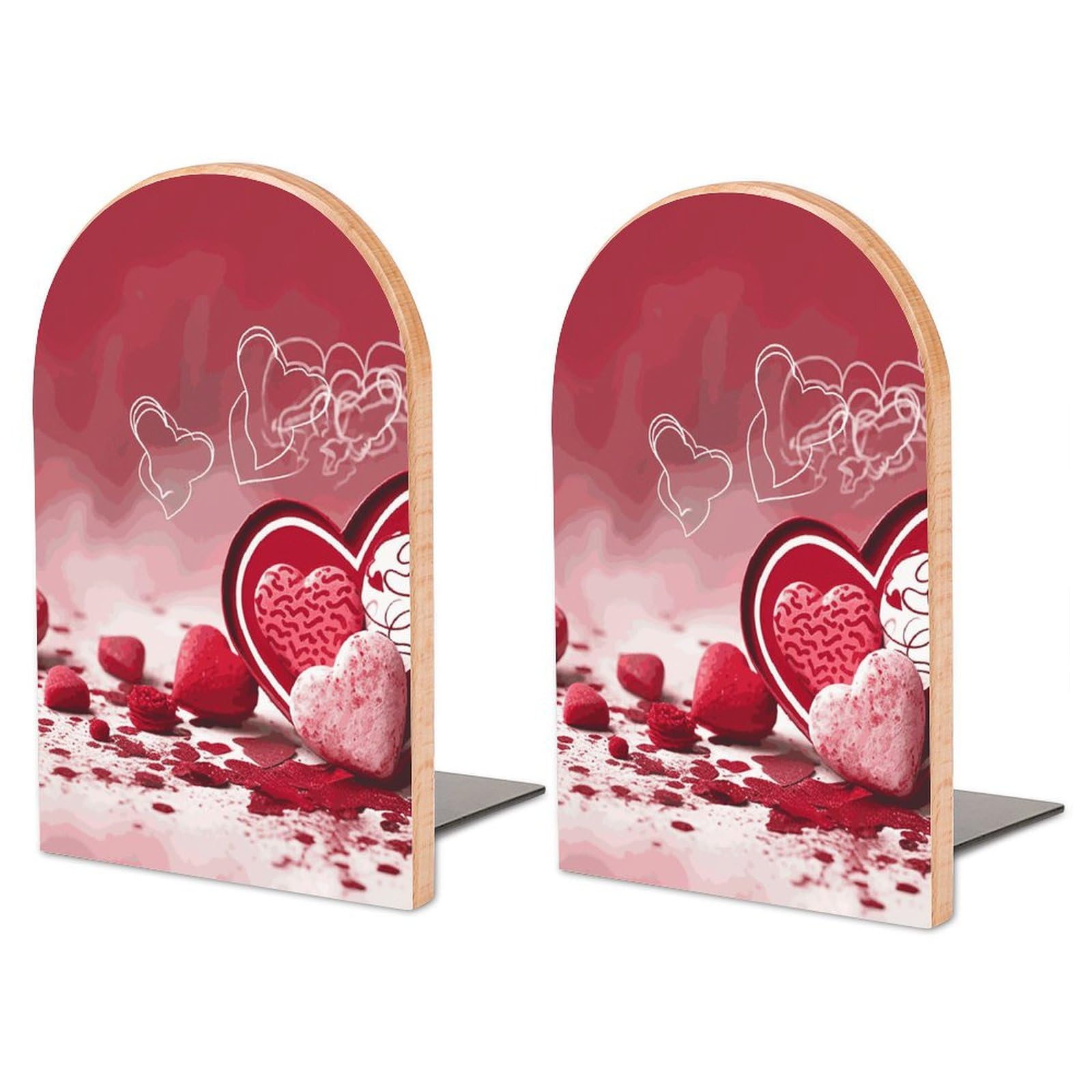 Serre-livres Saint-Valentin grand modèle pour stopper la chute des grands livres