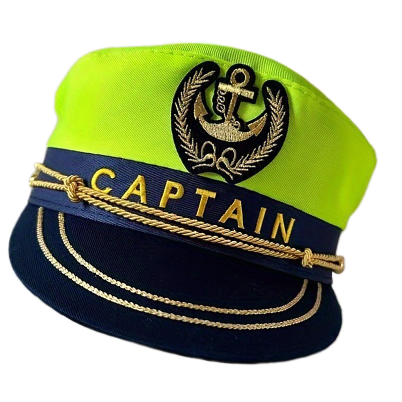 CAZSTYK Classical Sailors Hat for Women Adjustable Embroidered Hat Cotton Halloween Role Play Costume Fashion Cotton Sailors