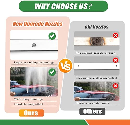 Miniatura 4 de Varita de lavado a presión de 24 pulgadas para herramientas de limpieza de radiador de automóvil, varitas limpiadoras de radiador de doble uso para