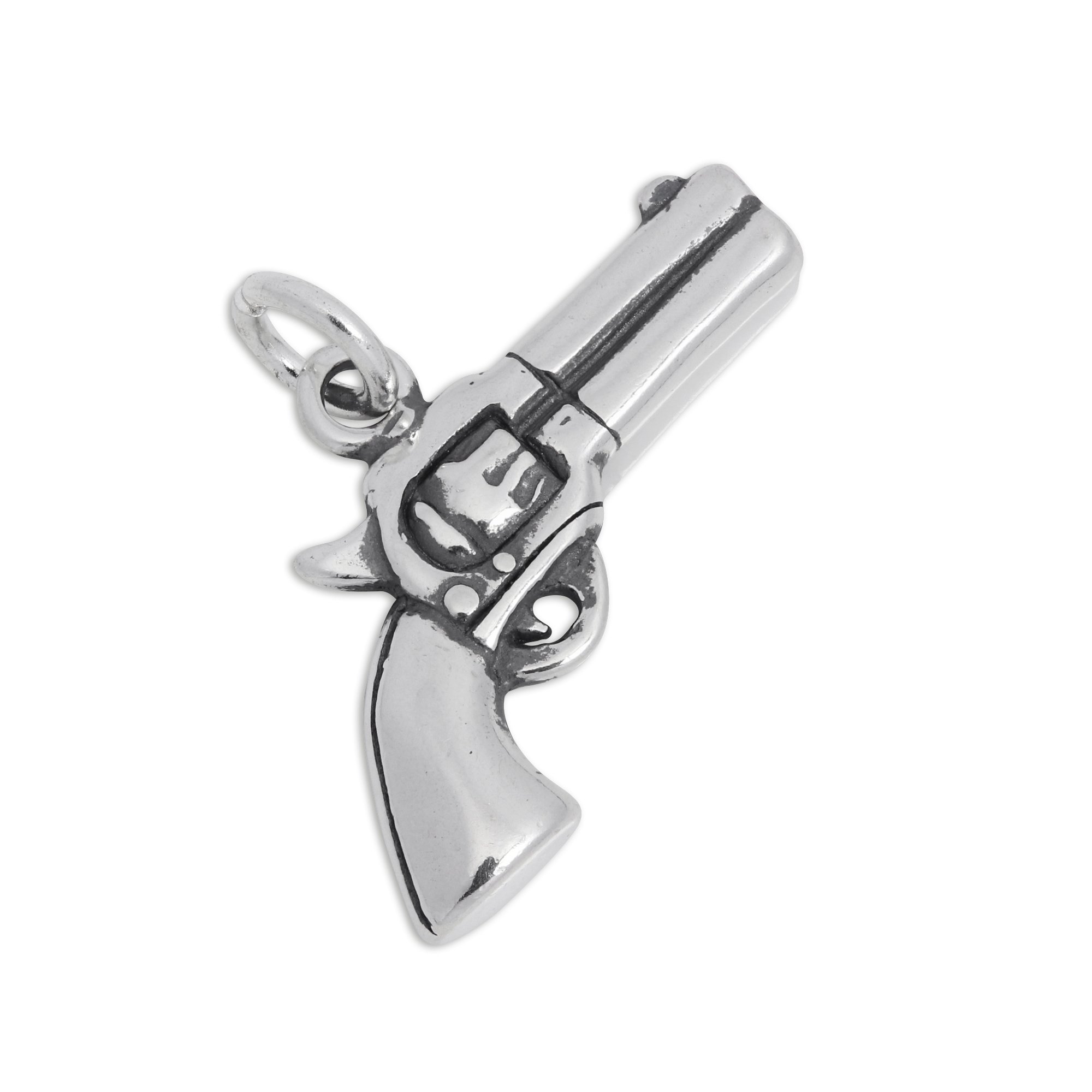 Charm Pendentif Pistolet En Argent 925/1000 - Bijou Homme Femme - Neuf étiqueté