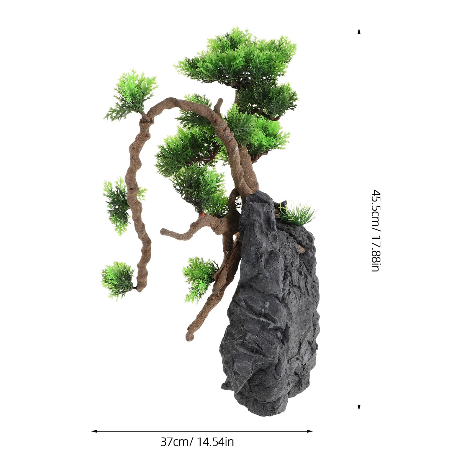 Ciieeo Plantas Artificiales para Acuario, decoración de bonsái, decoración de peceras Betta, Accesorios para paisajismo de acuarios.