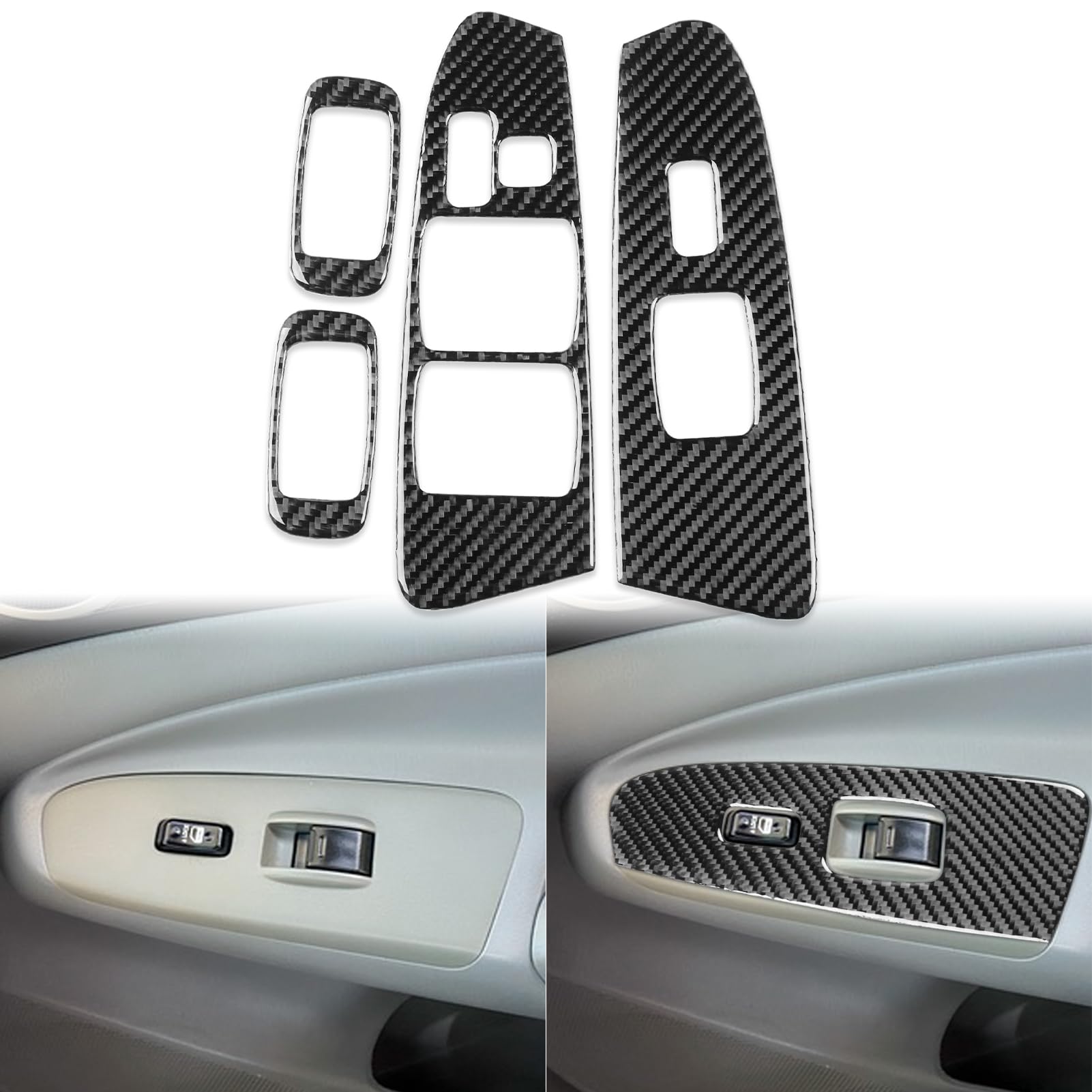 Panneau de commande de levage en carbone véritable pour rénover l'intérieur de votre Tacoma Noir
