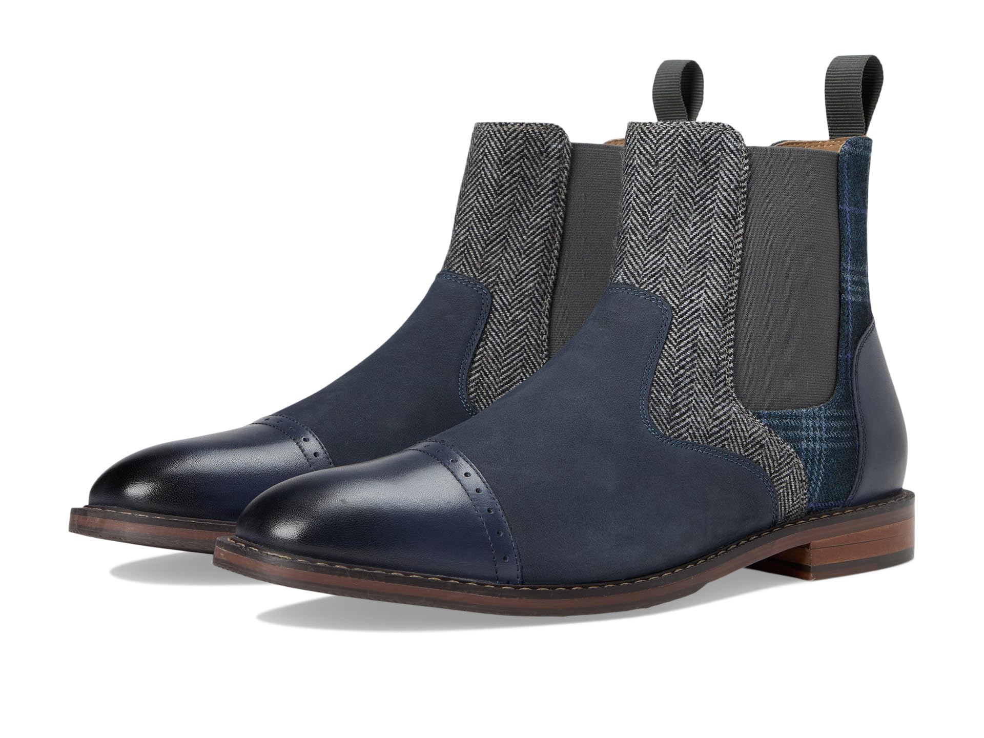 Bottine Chelsea Stacy Adams Finney Cap Toe Homme en cuir élégant - 8