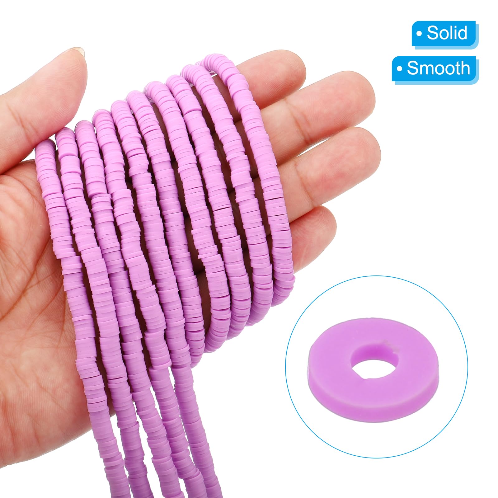 PATIKIL 6mm Polymer Clay Beads Spacer - Image 3