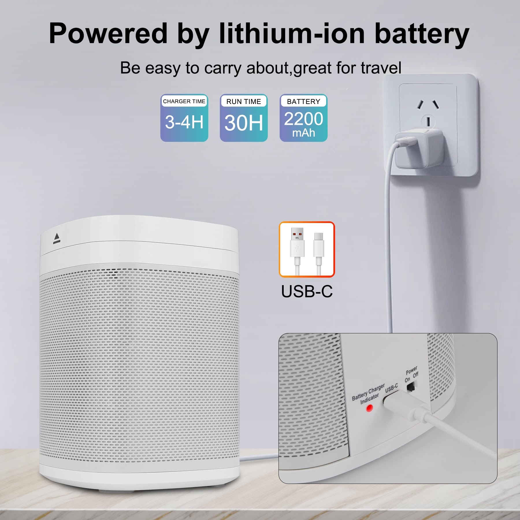 BIGMONAT Altoparlante Bluetooth 3-in-1 Con Macchina Del Rumore Bianco, 70 Suoni Naturali, Luce RGB, Ricaricabile Type-C, Batteria 30h, Per Casa, Festa, Bambini (Nero)