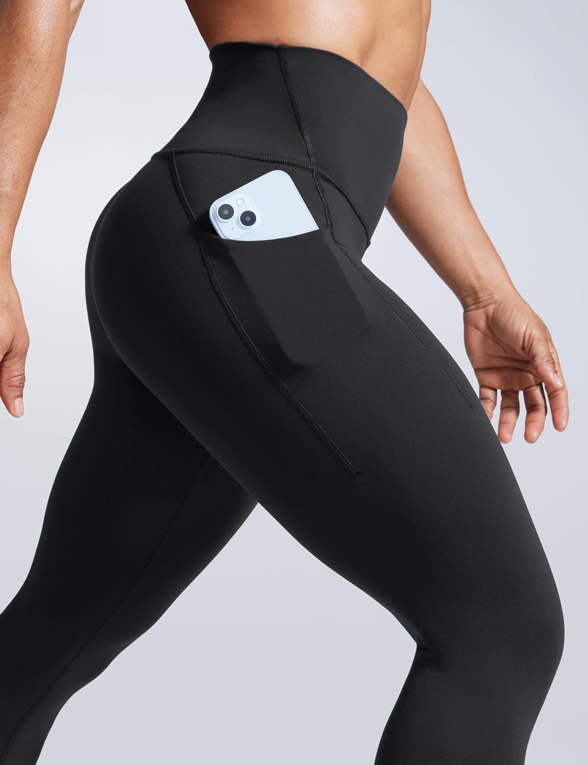 CRZ YOGA Butterbreeze Workout Leggings Pockets 25'' - High Waisted Athletic Gym Running Womens Yoga Pants Tummy Control - Image 5