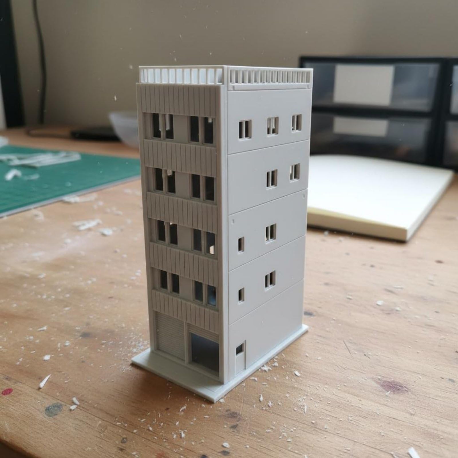 1:150 Giapponese Modello di Costruzione FAI DA TE Assemblaggio N Scala Kit Hobby Grade Modello Treno Layout Dettagli per Hobbyists, Diorami, Moderno, Garage