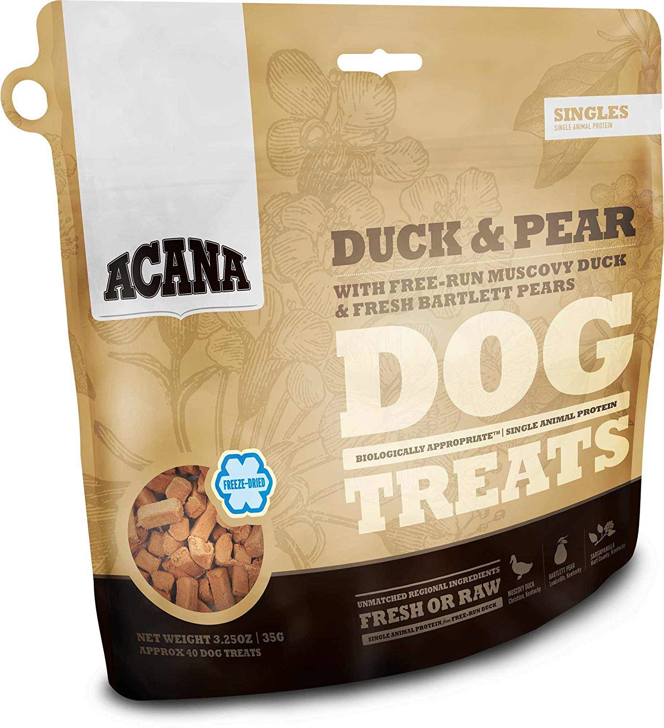 ACANA Singles Duck and Pear Freeze-Dried Dog Treats