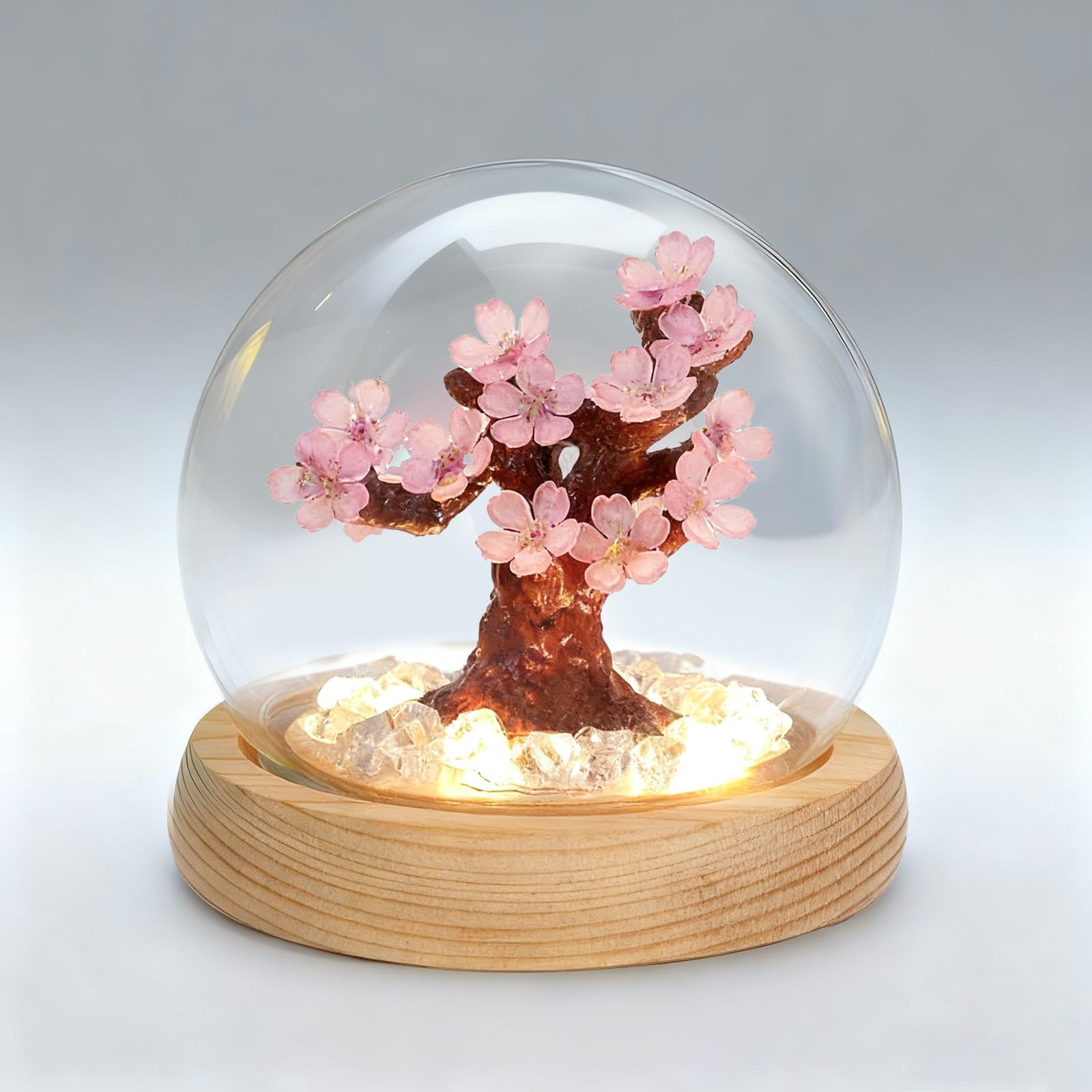 ANBET Pink Cherry Blossom Lights, Romantic Pretty Battery Fairy Night Lights, Cute Room Decor Gifts for Women- Battery Operated (Not Included)
