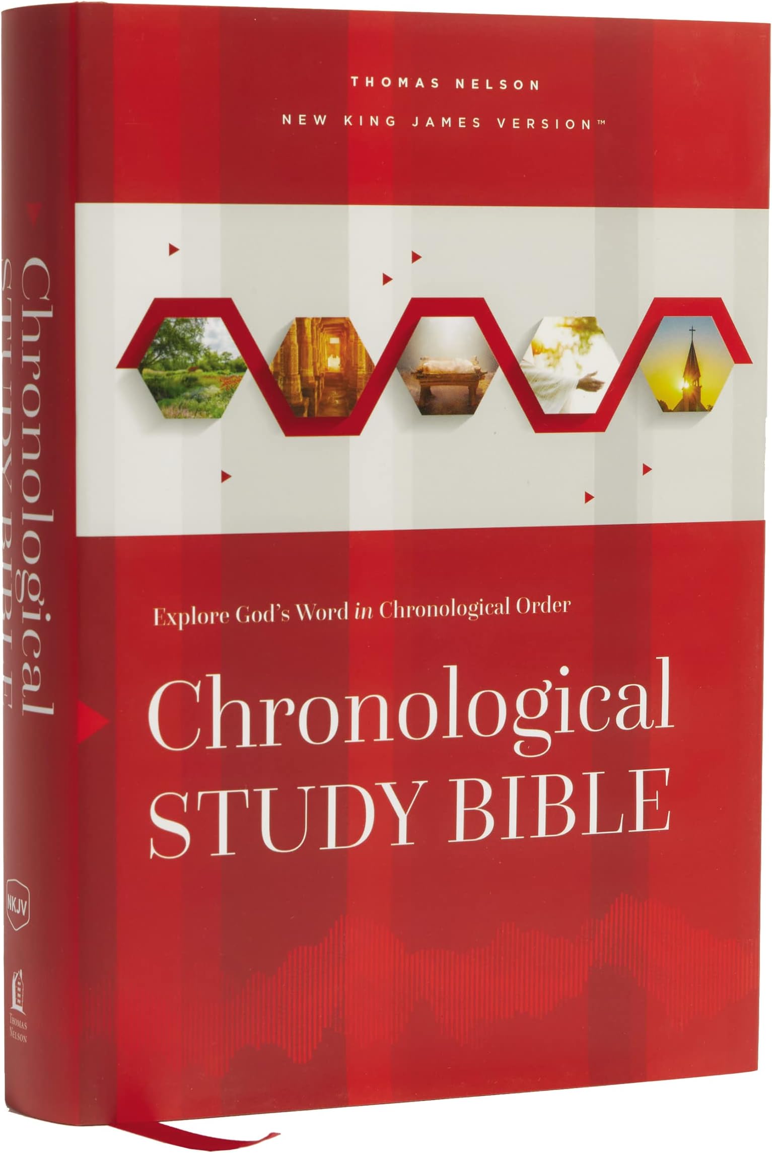 NKJV, Chronological Study Bible, Hardcover, Comfort Print: Holy Bible, New King James Version