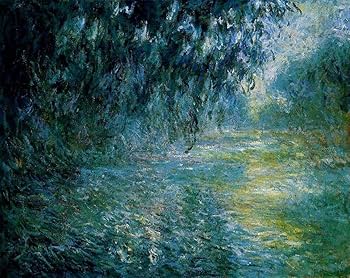 Amazon.co.jp: 15 枚の絵画 雨のセーヌ川の朝 クロード・モネの川の